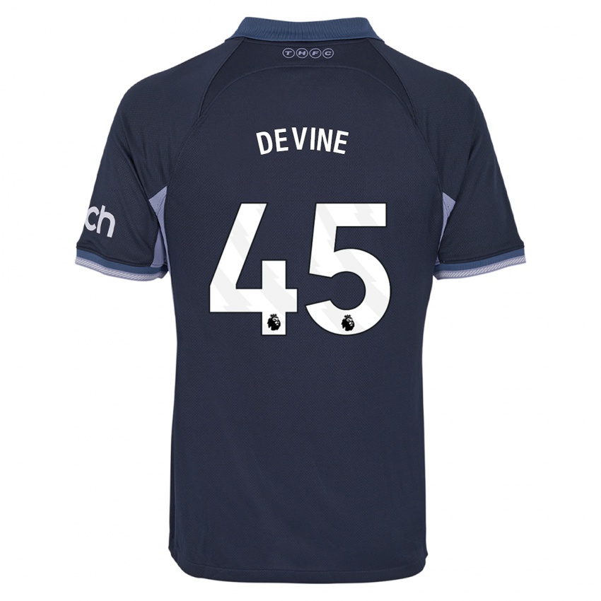 Kinderen Alfie Devine #45 Donkerblauw Uitshirt Uittenue 2023/24 T-Shirt