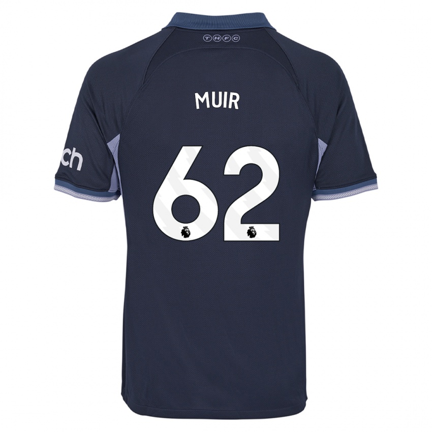 Kinderen Marqes Muir #62 Donkerblauw Uitshirt Uittenue 2023/24 T-Shirt