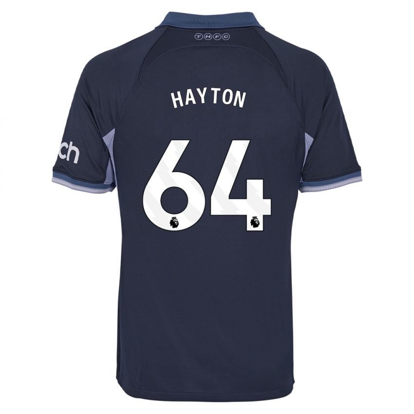 Kinderen Adam Hayton #64 Donkerblauw Uitshirt Uittenue 2023/24 T-Shirt