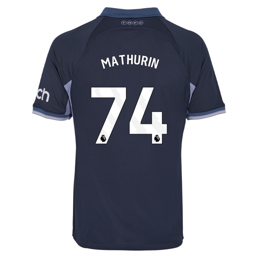Kinderen Roshaun Mathurin #74 Donkerblauw Uitshirt Uittenue 2023/24 T-Shirt