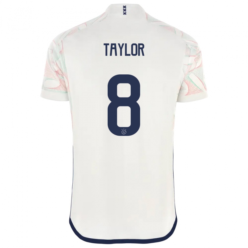 Kinderen Kenneth Taylor #8 Wit Uitshirt Uittenue 2023/24 T-Shirt