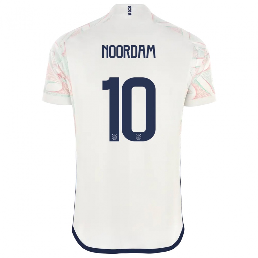 Kinderen Nadine Noordam #10 Wit Uitshirt Uittenue 2023/24 T-Shirt