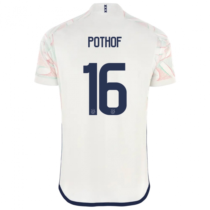 Kinderen Isa Pothof #16 Wit Uitshirt Uittenue 2023/24 T-Shirt
