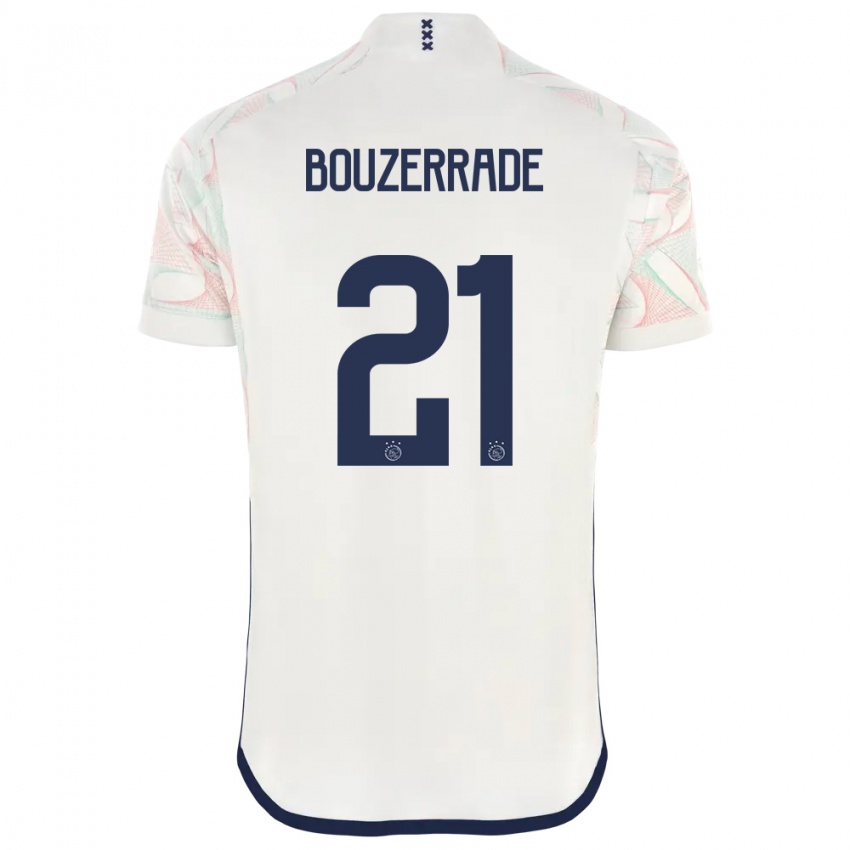 Kinderen Zaina Bouzerrade #21 Wit Uitshirt Uittenue 2023/24 T-Shirt