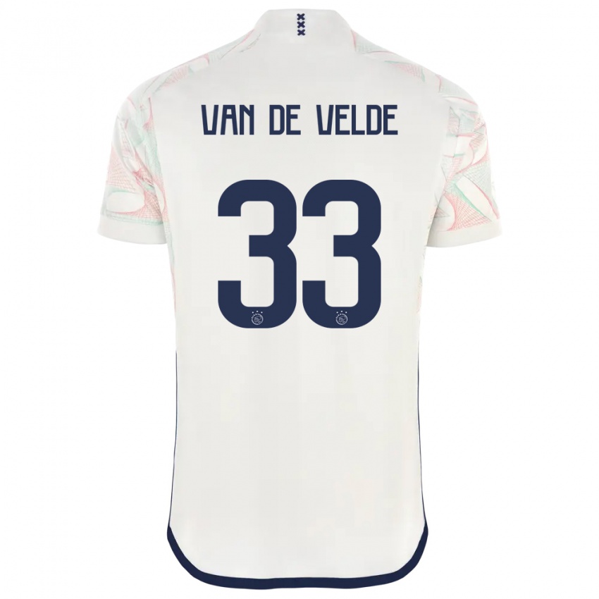 Kinderen Jonna Van De Velde #33 Wit Uitshirt Uittenue 2023/24 T-Shirt