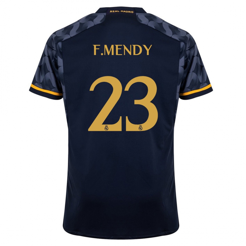 Kinderen Ferland Mendy #23 Donkerblauw Uitshirt Uittenue 2023/24 T-Shirt