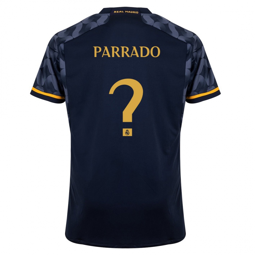 Kinderen Diego Parrado #0 Donkerblauw Uitshirt Uittenue 2023/24 T-Shirt
