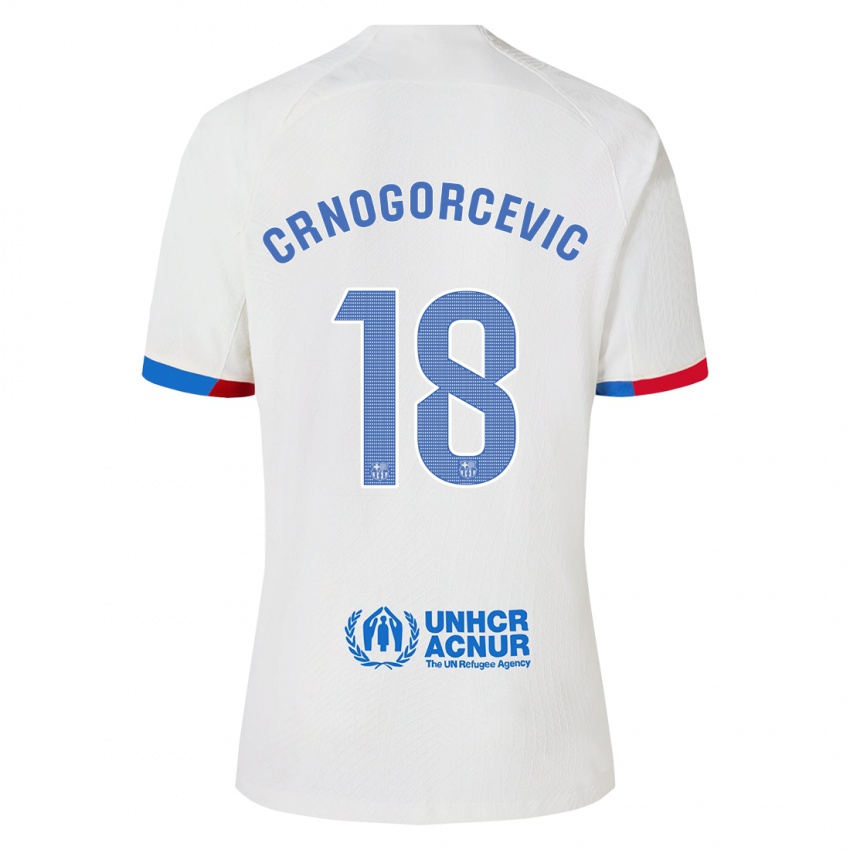 Kinderen Ana-Maria Crnogorcevic #18 Wit Uitshirt Uittenue 2023/24 T-Shirt