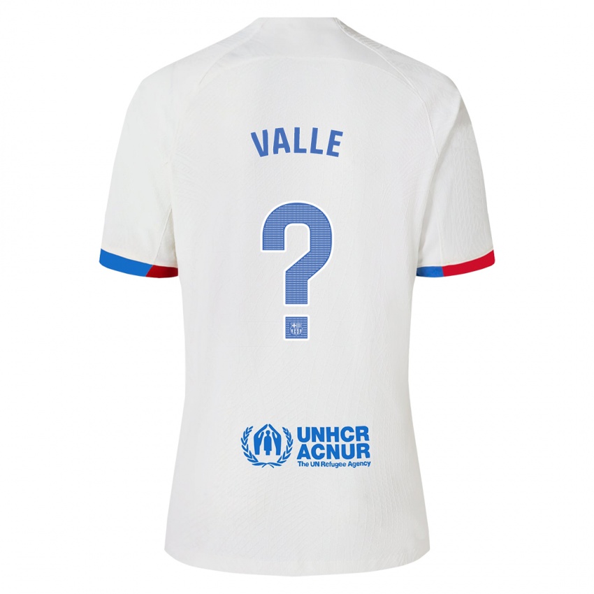 Kinderen Alex Valle #0 Wit Uitshirt Uittenue 2023/24 T-Shirt