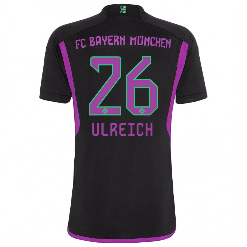 Kinderen Sven Ulreich #26 Zwart Uitshirt Uittenue 2023/24 T-Shirt