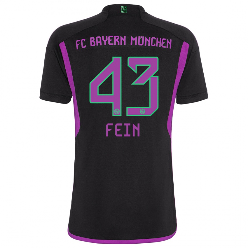 Kinderen Adrian Fein #43 Zwart Uitshirt Uittenue 2023/24 T-Shirt