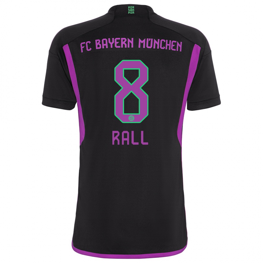 Kinderen Maximiliane Rall #8 Zwart Uitshirt Uittenue 2023/24 T-Shirt