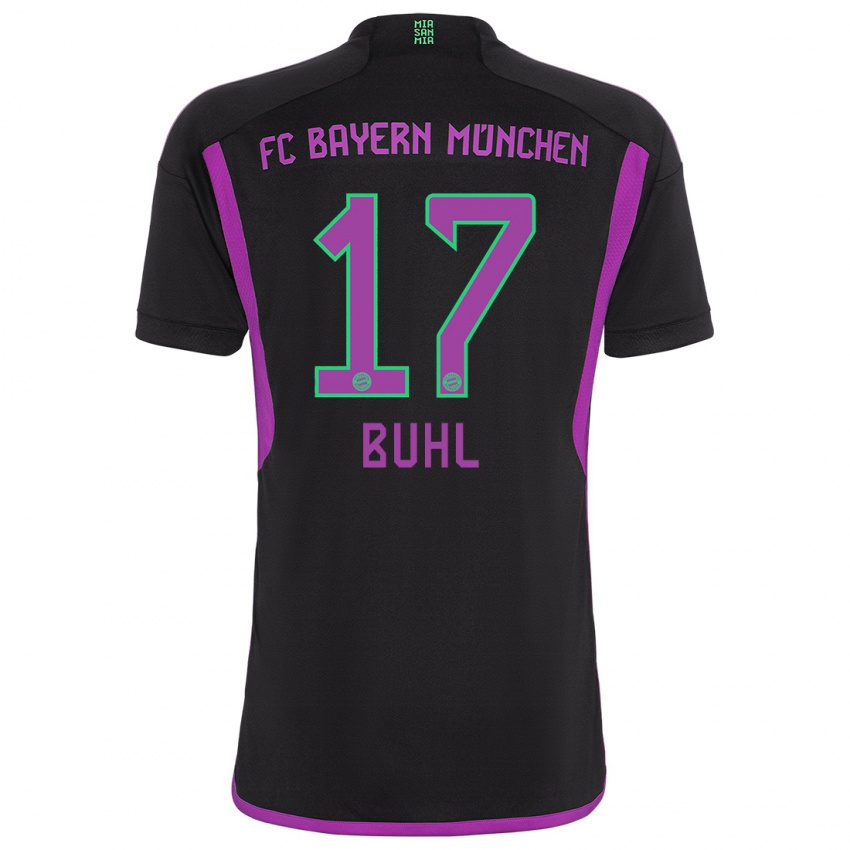 Kinderen Klara Buhl #17 Zwart Uitshirt Uittenue 2023/24 T-Shirt
