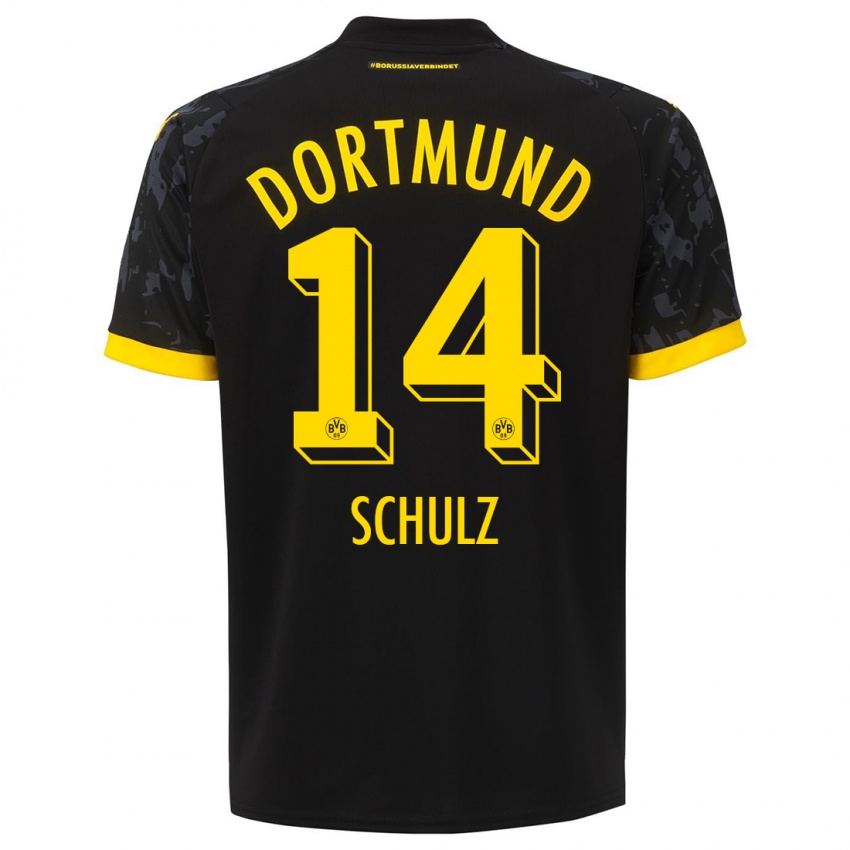Kinderen Nico Schulz #14 Zwart Uitshirt Uittenue 2023/24 T-Shirt