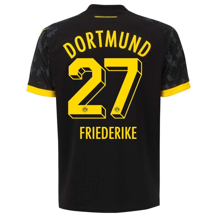 Kinderen Burczik Friederike #27 Zwart Uitshirt Uittenue 2023/24 T-Shirt
