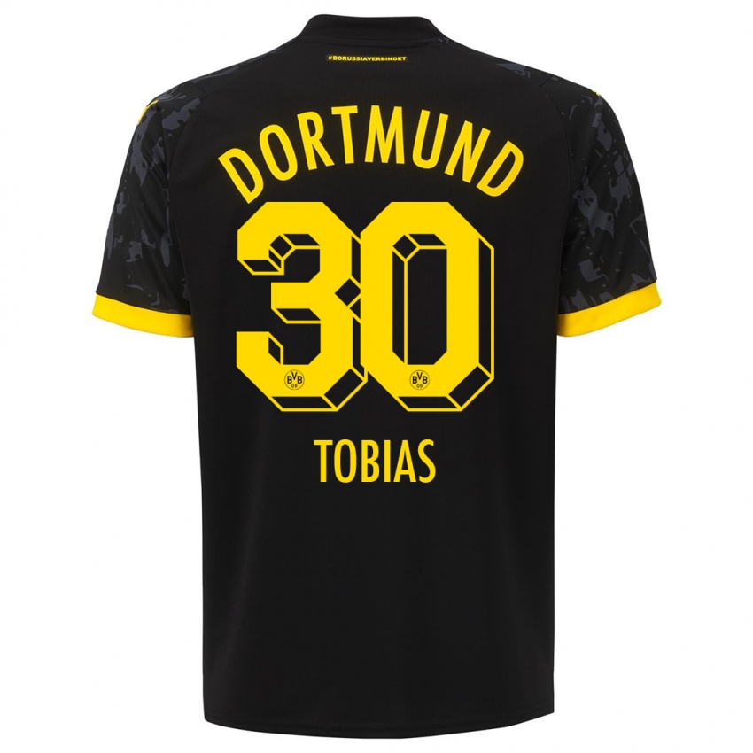 Kinderen Vogt Tobias #30 Zwart Uitshirt Uittenue 2023/24 T-Shirt