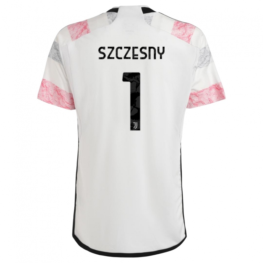 Kinderen Wojciech Szczesny #1 Wit Roze Uitshirt Uittenue 2023/24 T-Shirt