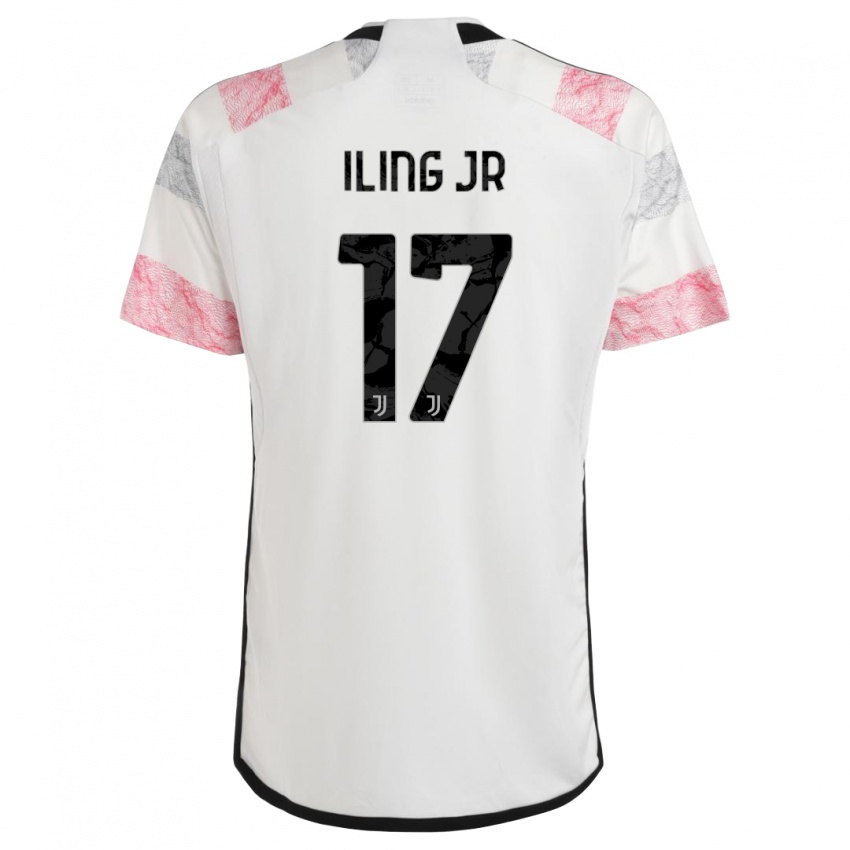 Kinderen Samuel Iling-Junior #17 Wit Roze Uitshirt Uittenue 2023/24 T-Shirt