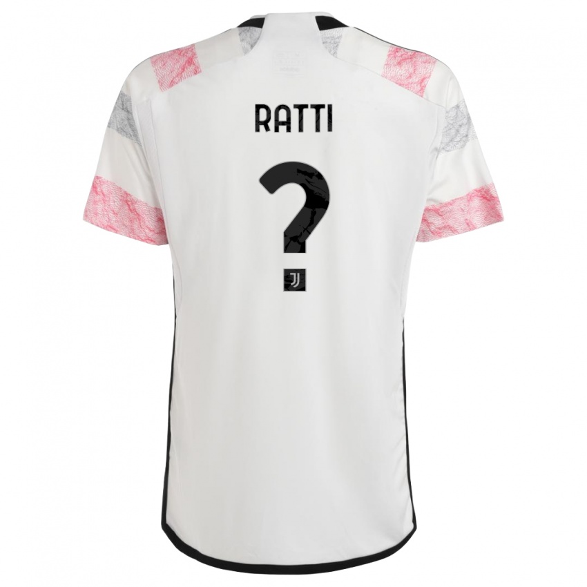 Kinderen Leonardo Ratti #0 Wit Roze Uitshirt Uittenue 2023/24 T-Shirt