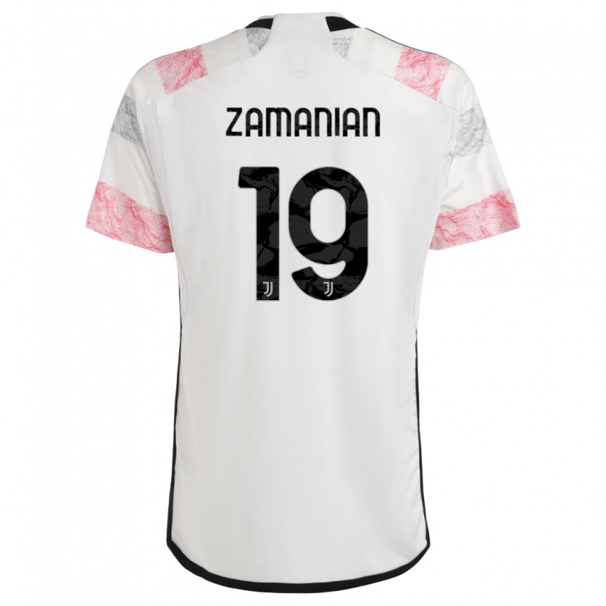 Kinderen Annahita Zamanian #19 Wit Roze Uitshirt Uittenue 2023/24 T-Shirt