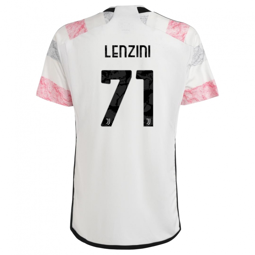 Kinderen Martina Lenzini #71 Wit Roze Uitshirt Uittenue 2023/24 T-Shirt