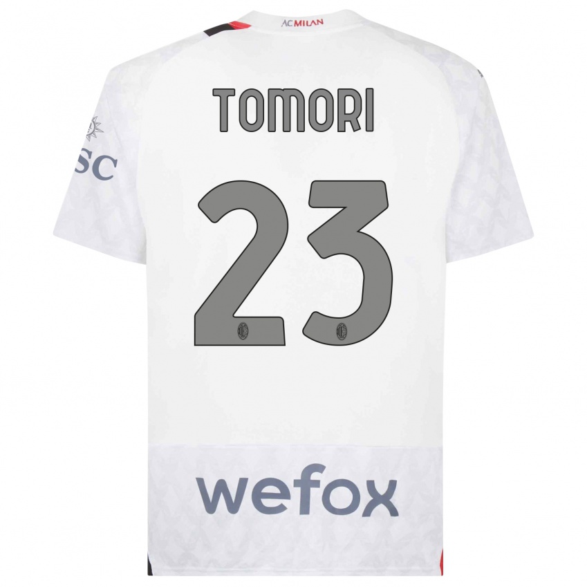 Kinderen Fikayo Tomori #23 Wit Uitshirt Uittenue 2023/24 T-Shirt