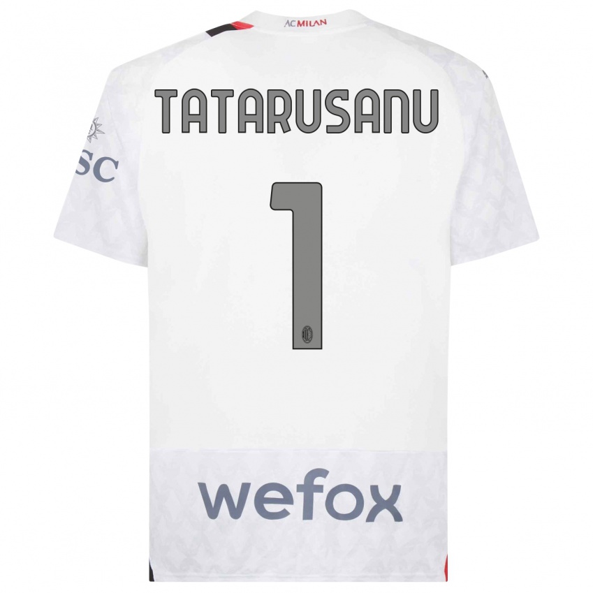 Kinderen Ciprian Tatarusanu #1 Wit Uitshirt Uittenue 2023/24 T-Shirt