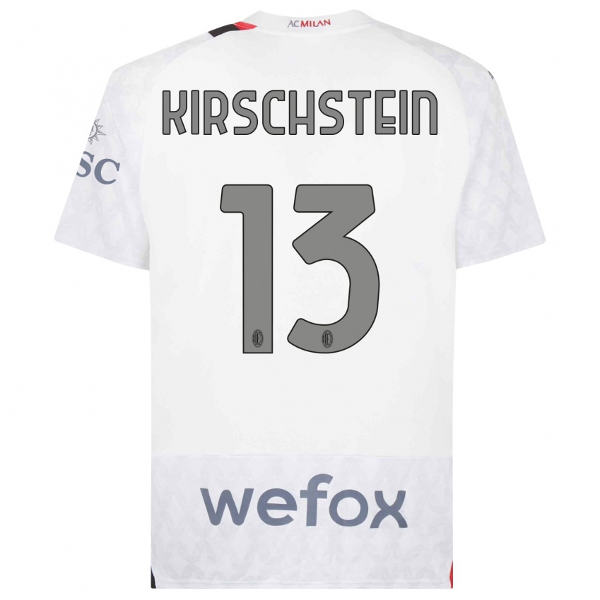 Kinderen Merle Kirschstein #13 Wit Uitshirt Uittenue 2023/24 T-Shirt