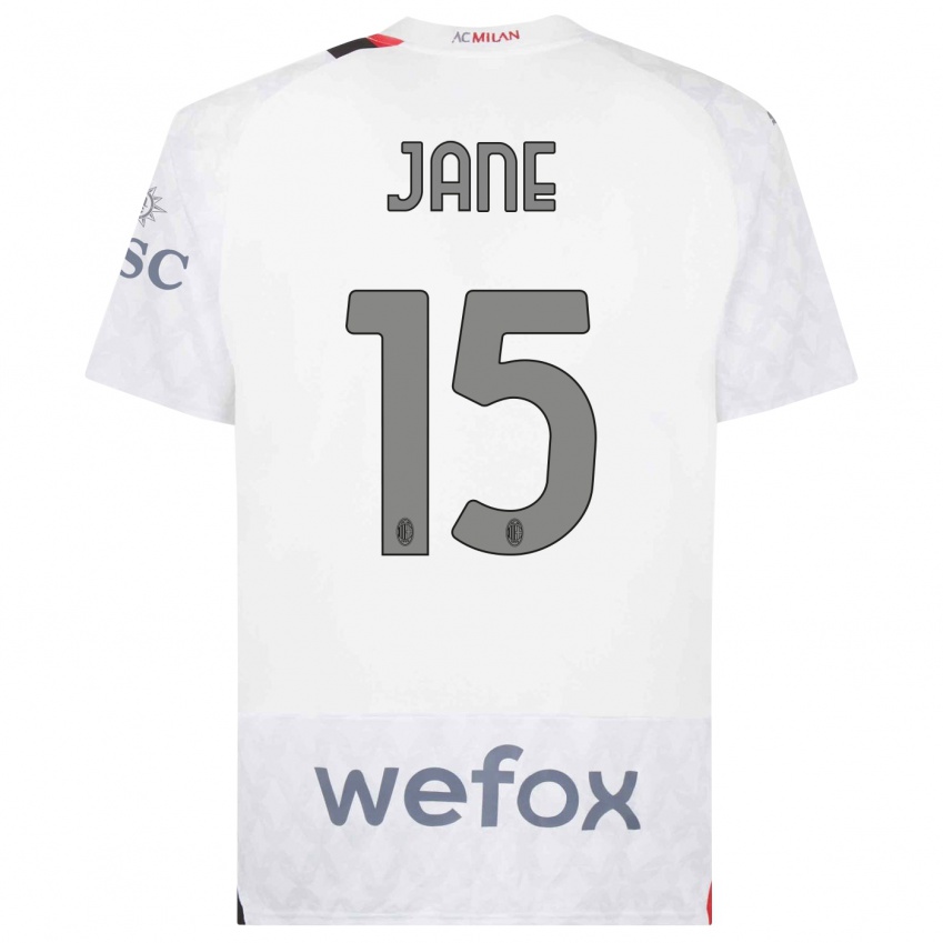 Kinderen Refiloe Jane #15 Wit Uitshirt Uittenue 2023/24 T-Shirt