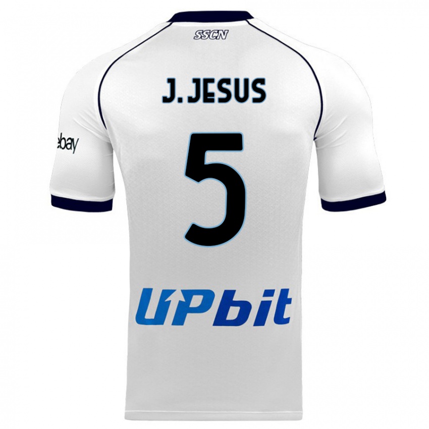 Kinderen Juan Jesus #5 Wit Uitshirt Uittenue 2023/24 T-Shirt