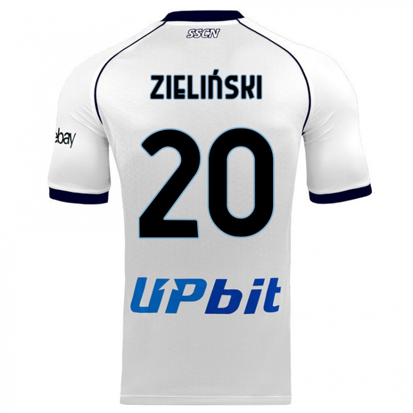 Kinderen Piotr Zielinski #20 Wit Uitshirt Uittenue 2023/24 T-Shirt