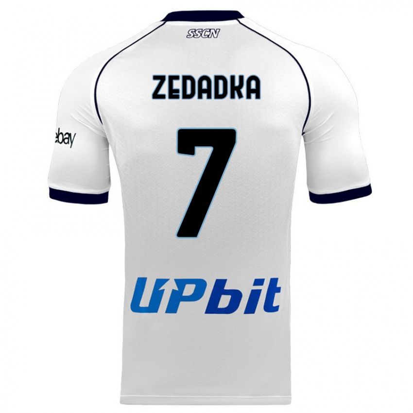 Kinderen Karim Zedadka #7 Wit Uitshirt Uittenue 2023/24 T-Shirt