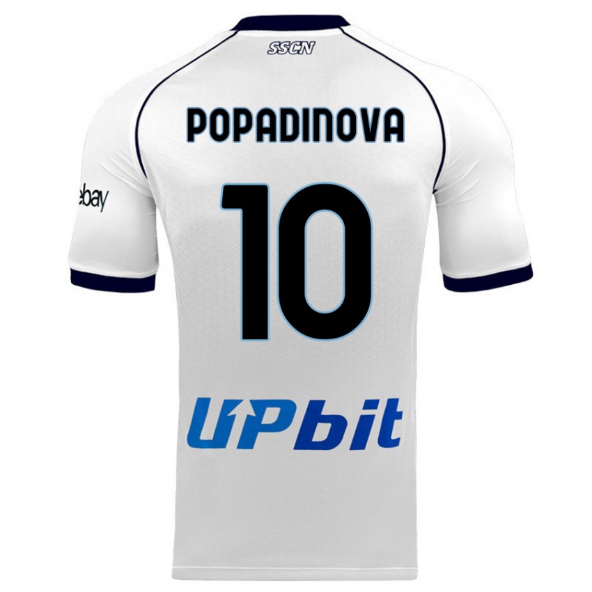 Kinderen Evdokiya Popadinova #10 Wit Uitshirt Uittenue 2023/24 T-Shirt