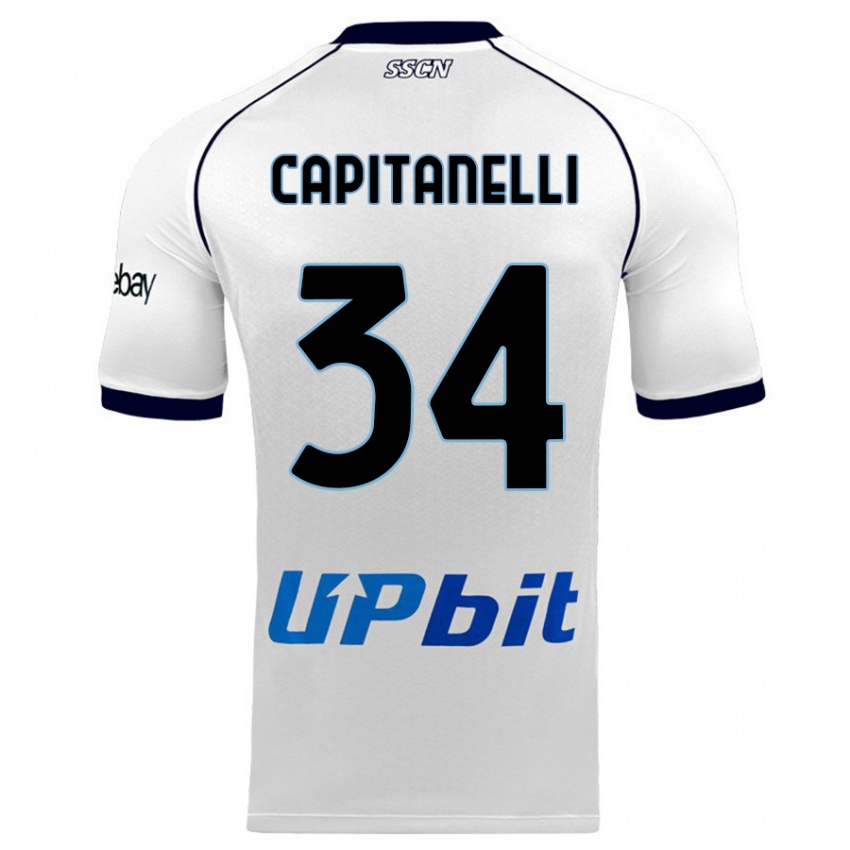 Kinderen Ilaria Capitanelli #34 Wit Uitshirt Uittenue 2023/24 T-Shirt