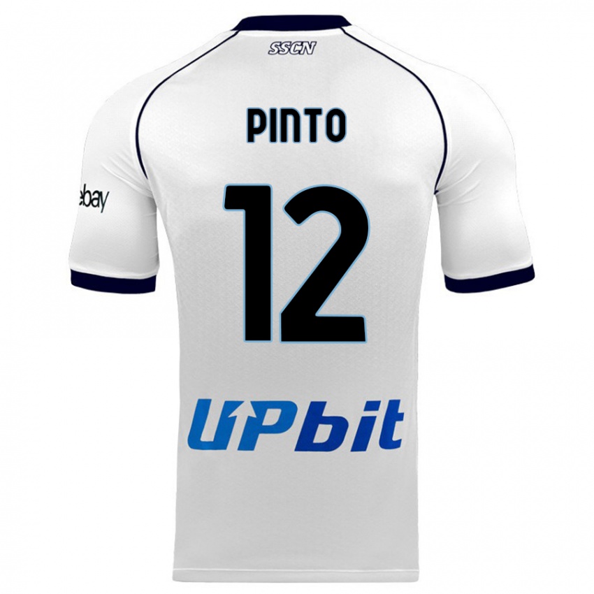 Kinderen Ciro Pinto #12 Wit Uitshirt Uittenue 2023/24 T-Shirt