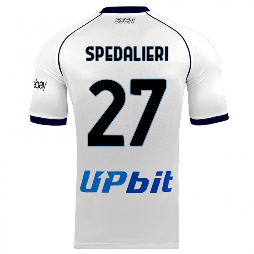 Kinderen Johnatan Andrea Spedalieri #27 Wit Uitshirt Uittenue 2023/24 T-Shirt