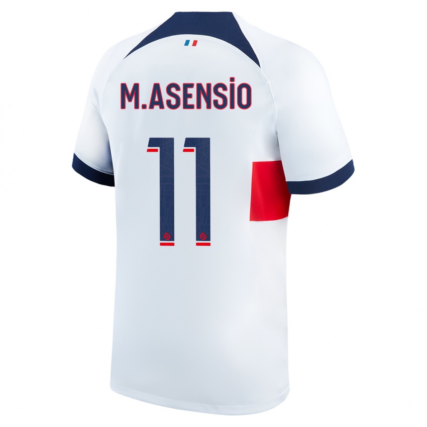 Kinderen Marco Asensio #11 Wit Uitshirt Uittenue 2023/24 T-Shirt