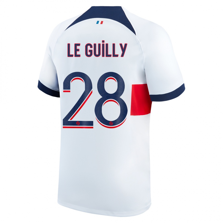 Kinderen Jade Le Guilly #28 Wit Uitshirt Uittenue 2023/24 T-Shirt