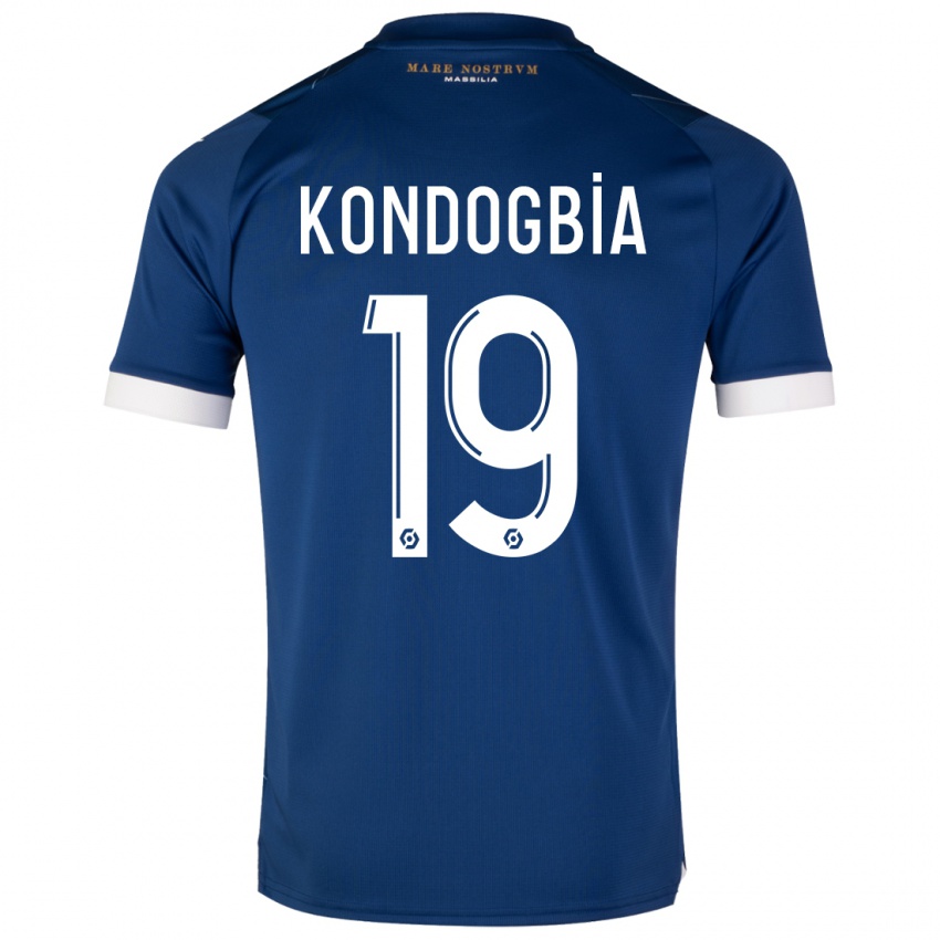 Kinderen Geoffrey Kondogbia #19 Donkerblauw Uitshirt Uittenue 2023/24 T-Shirt