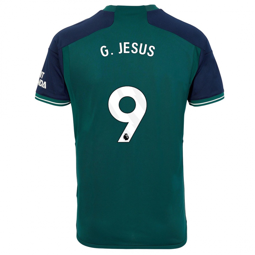 Kinderen Gabriel Jesus #9 Groente Thuisshirt Derde Tenue 2023/24 T-Shirt