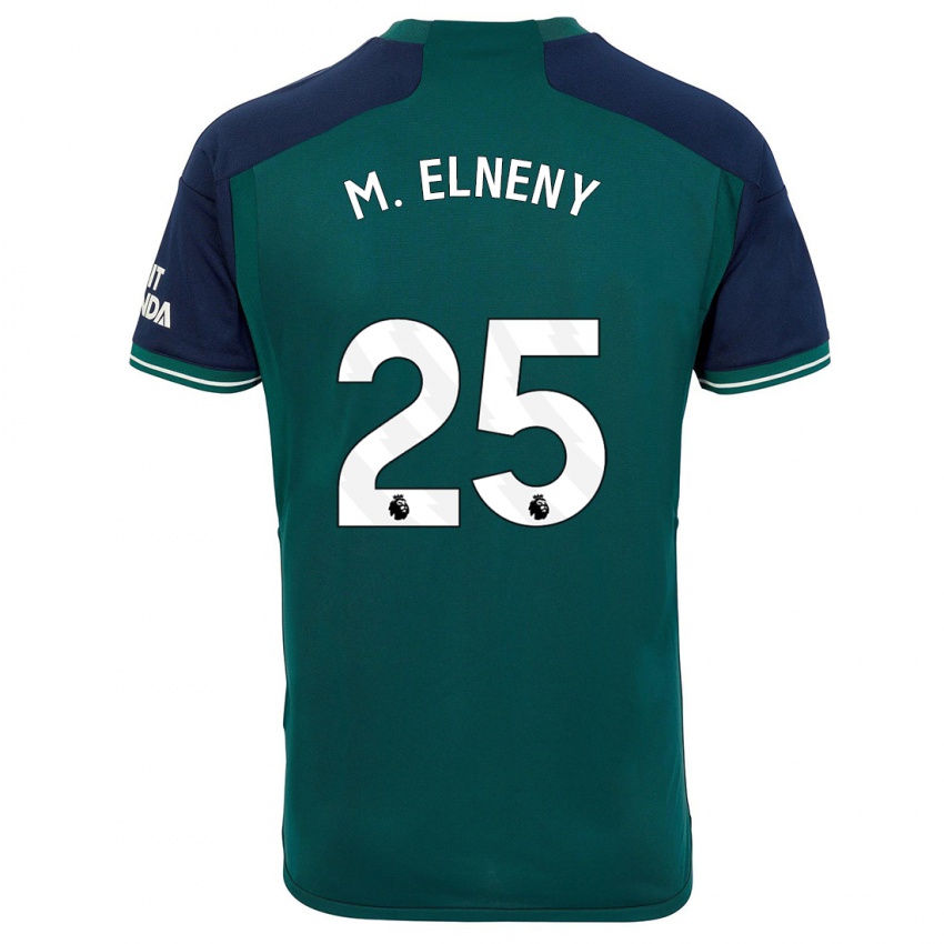 Kinderen Mohamed Elneny #25 Groente Thuisshirt Derde Tenue 2023/24 T-Shirt
