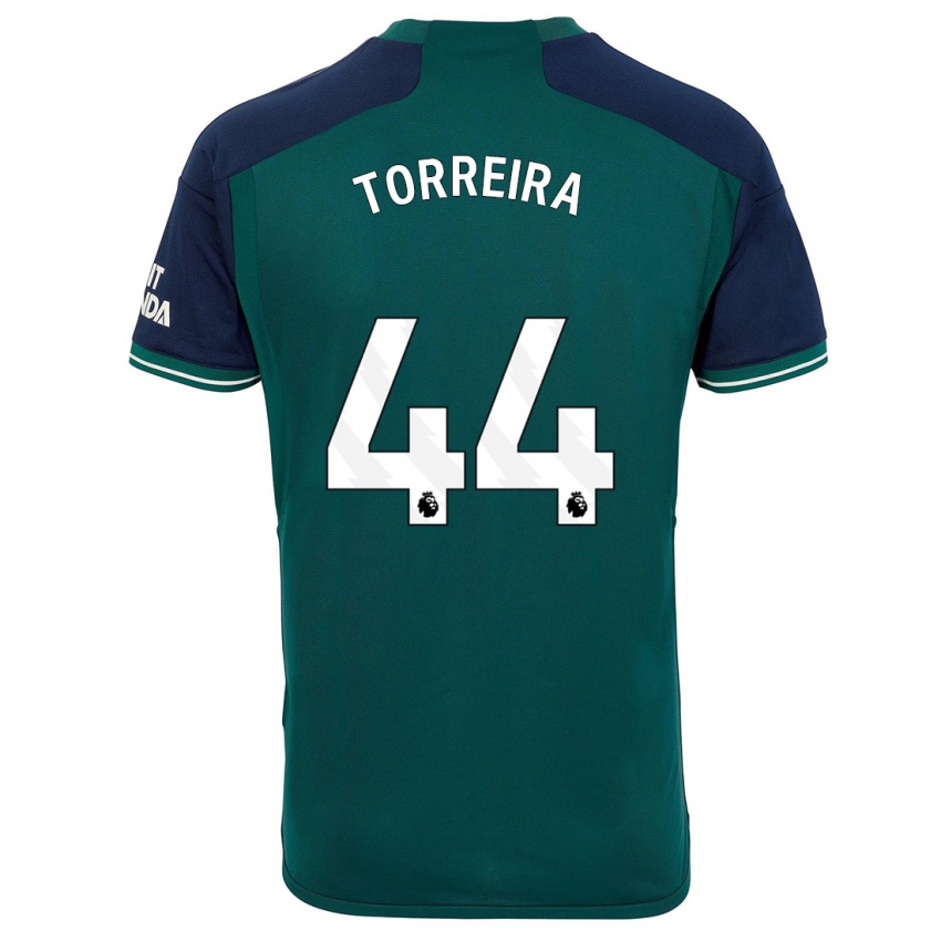 Kinderen Lucas Torreira #44 Groente Thuisshirt Derde Tenue 2023/24 T-Shirt