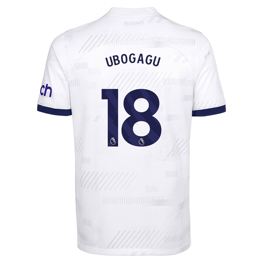 Heren Chioma Ubogagu #18 Wit Thuisshirt Thuistenue 2023/24 T-Shirt
