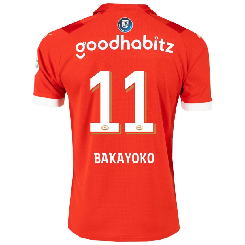 Heren Johan Bakayoko #11 Rood Thuisshirt Thuistenue 2023/24 T-Shirt