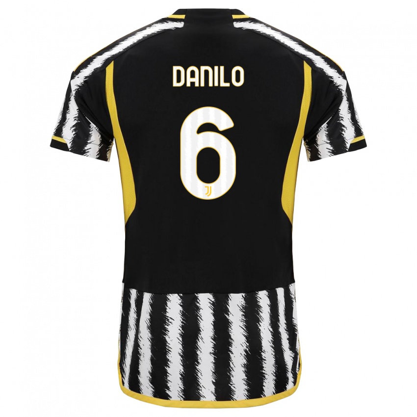Heren Danilo #6 Zwart Wit Thuisshirt Thuistenue 2023/24 T-Shirt