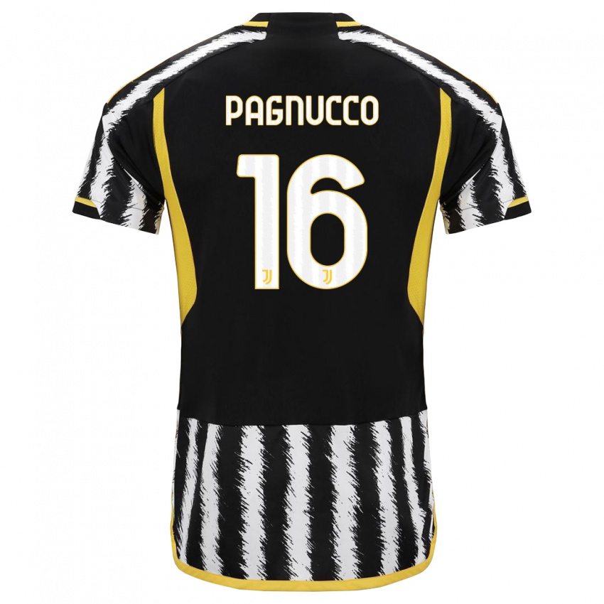 Heren Filippo Pagnucco #16 Zwart Wit Thuisshirt Thuistenue 2023/24 T-Shirt