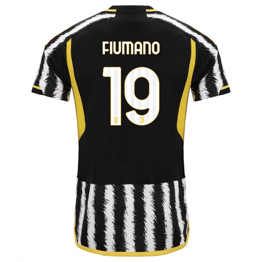 Heren Filippo Fiumano #19 Zwart Wit Thuisshirt Thuistenue 2023/24 T-Shirt