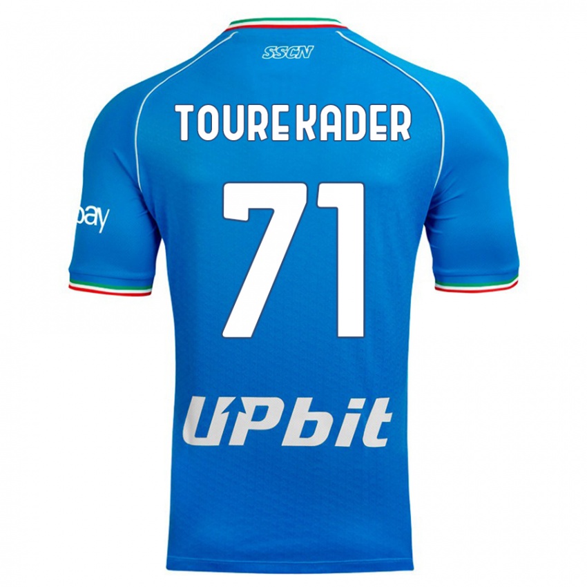 Heren Aziz Toure Kader #71 Hemelsblauw Thuisshirt Thuistenue 2023/24 T-Shirt