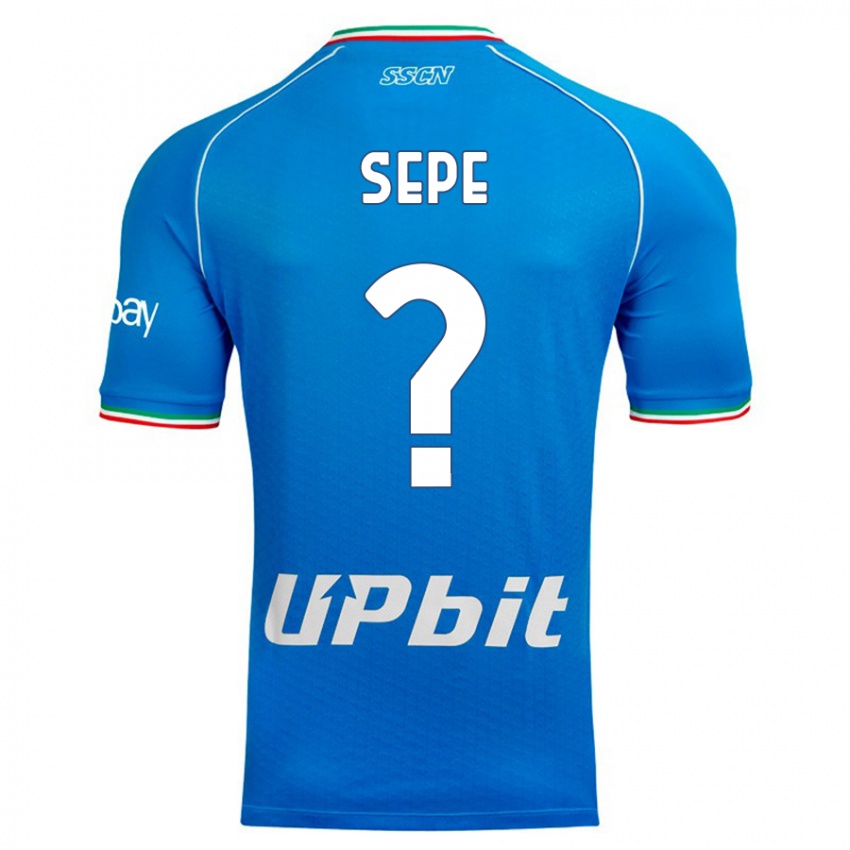 Heren Mauro Sepe #0 Hemelsblauw Thuisshirt Thuistenue 2023/24 T-Shirt