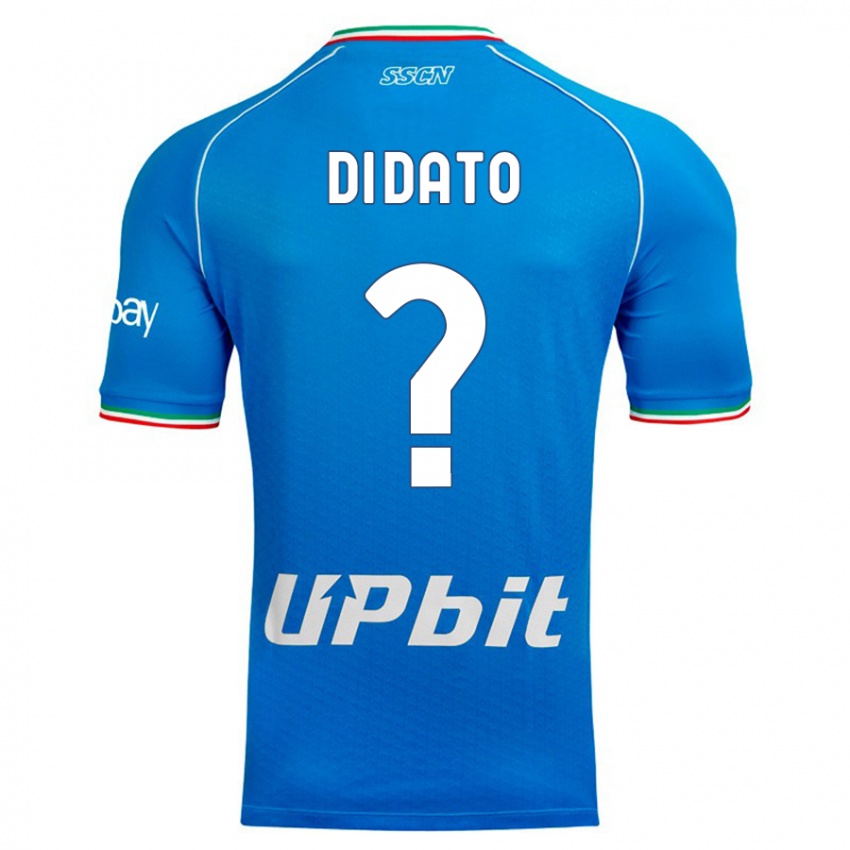 Heren Vincenzo Di Dato #0 Hemelsblauw Thuisshirt Thuistenue 2023/24 T-Shirt